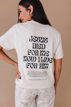 Christ Liveth In Me Adult Tee - 2 Colors