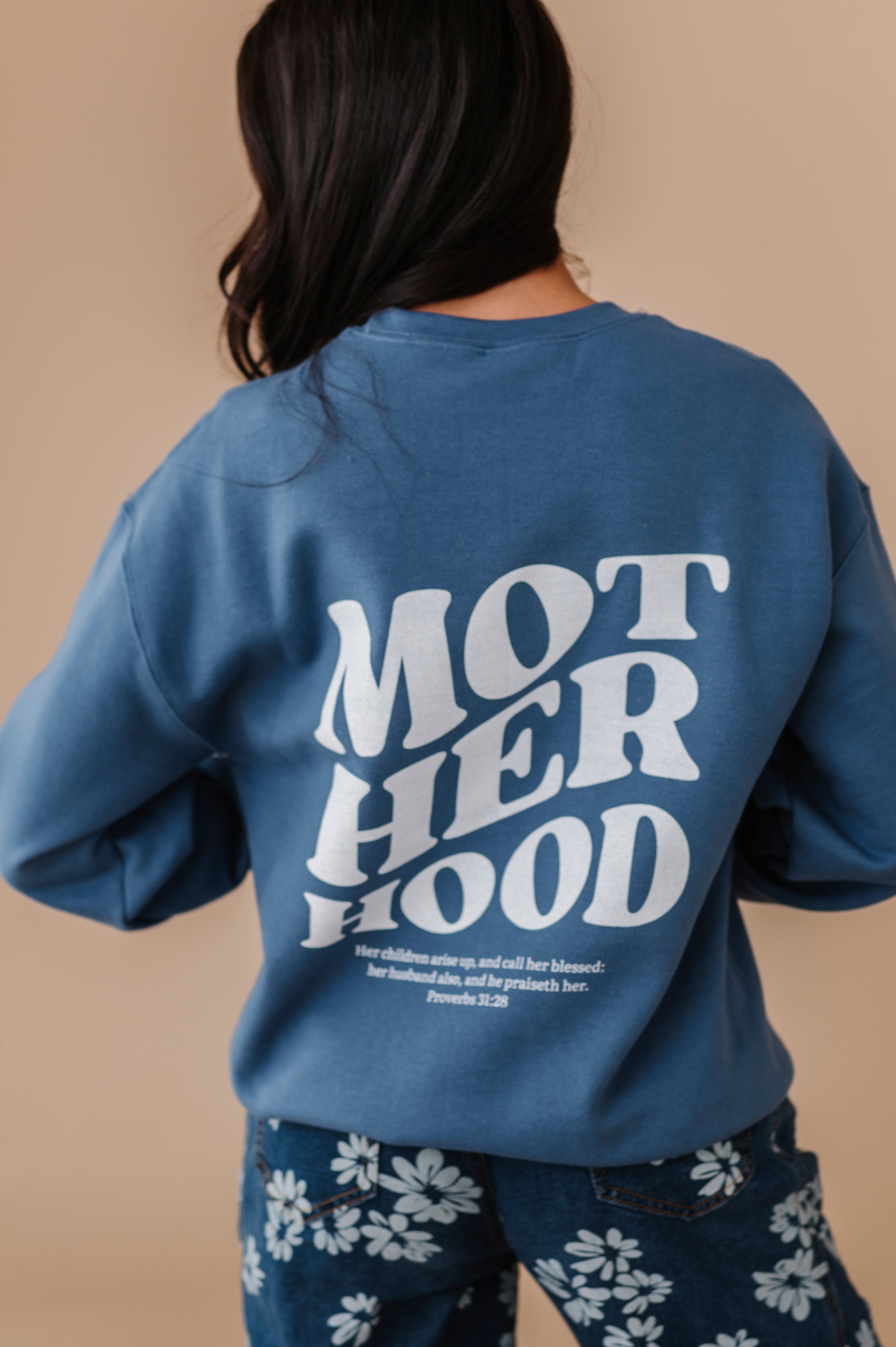 Motherhood Crewneck - Denim