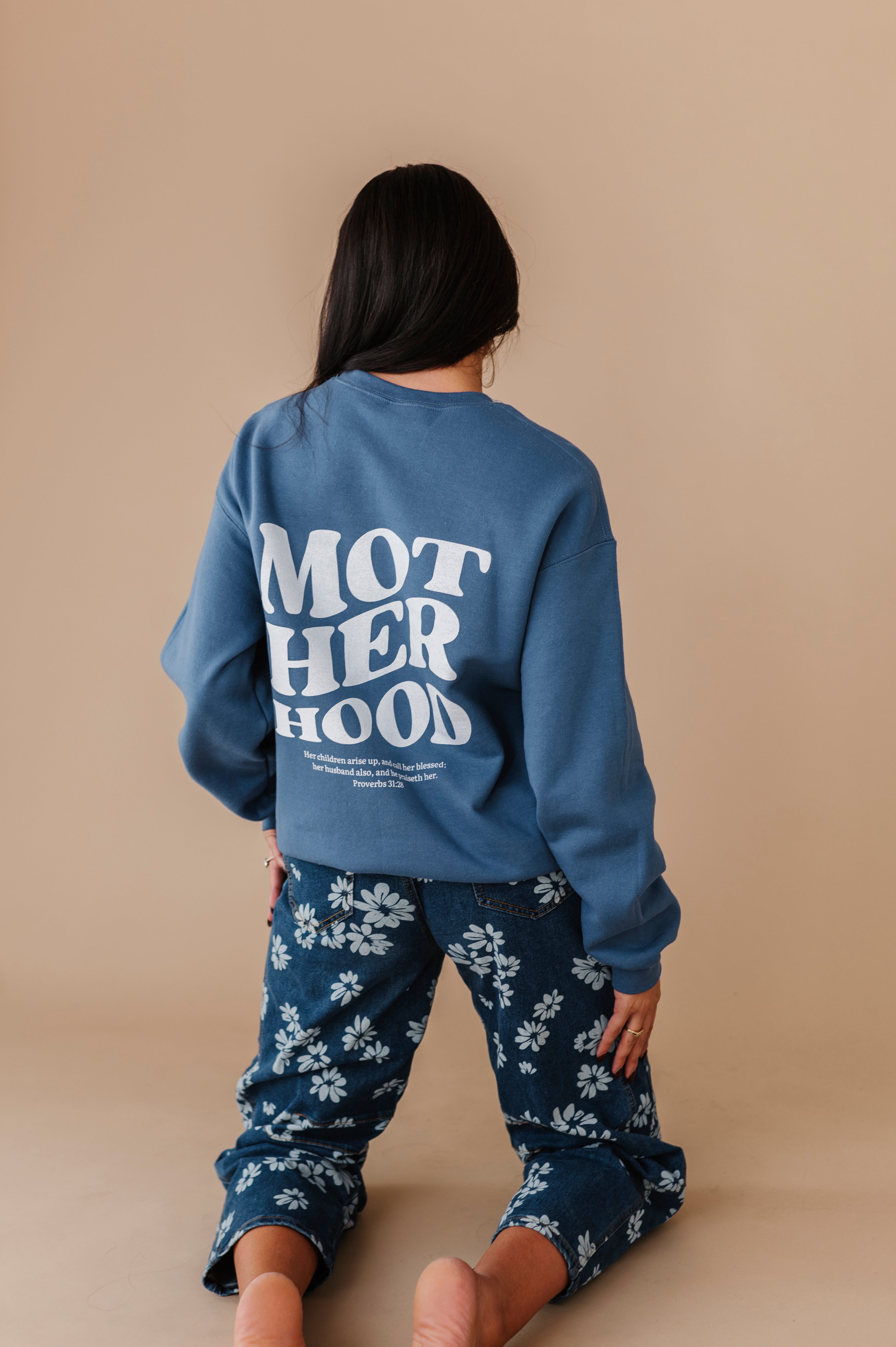 Motherhood Crewneck - Denim