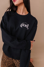 For God So Loved The World Crewneck - Black
