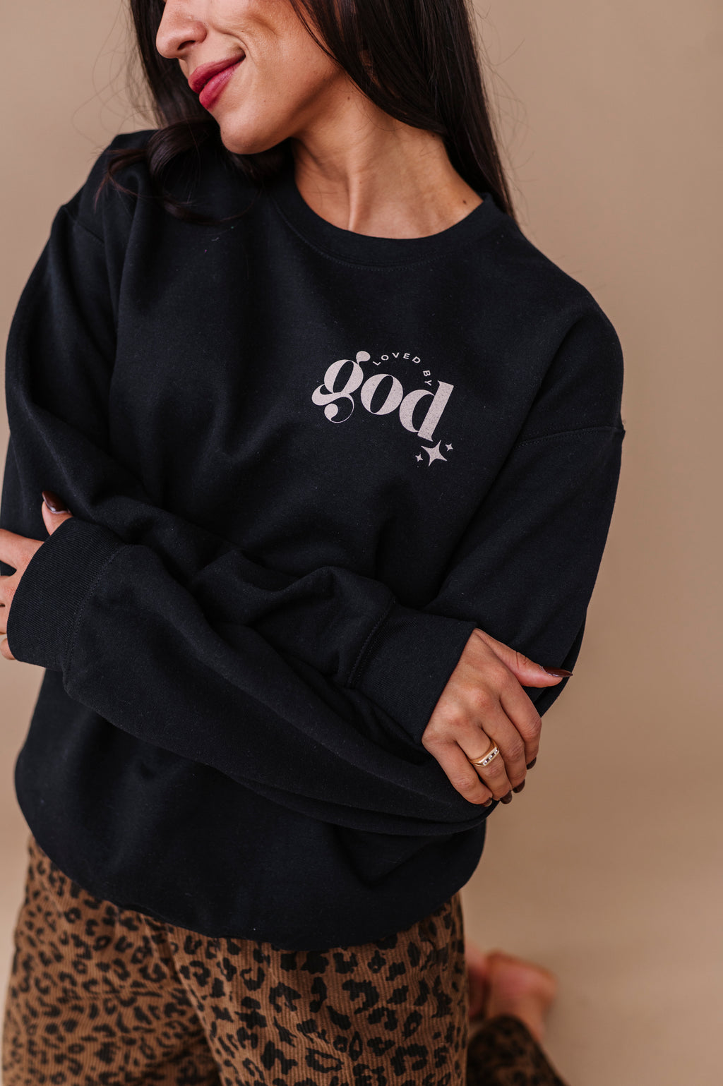 For God So Loved The World Crewneck - Black