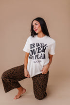 His Will Over My Plan Adult Tee - 2 Colors