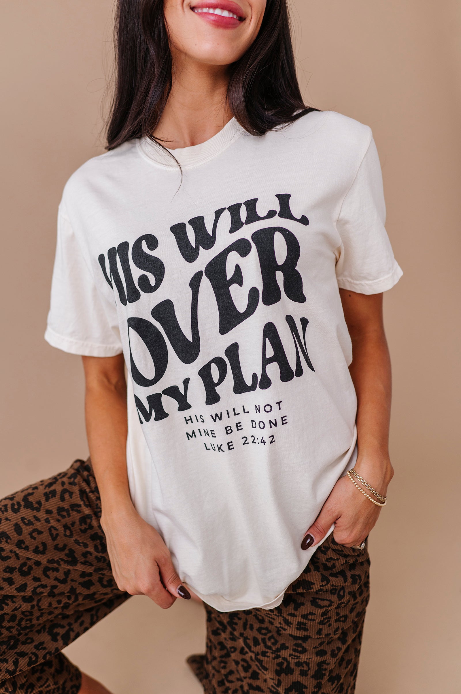 His Will Over My Plan Adult Tee - 2 Colors