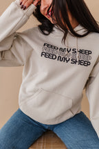 Feed My Sheep Hoodie - Sand