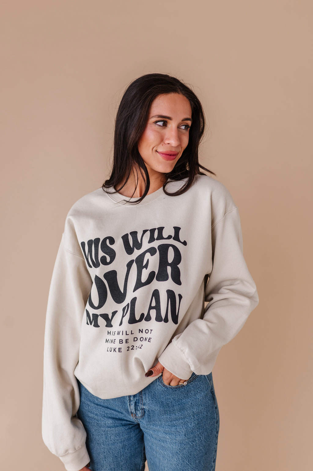 His Will Over My Plan Crewneck