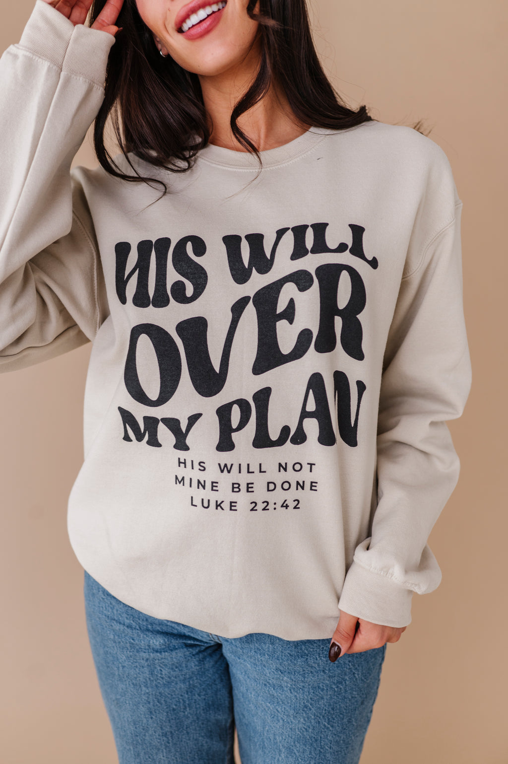 His Will Over My Plan Crewneck