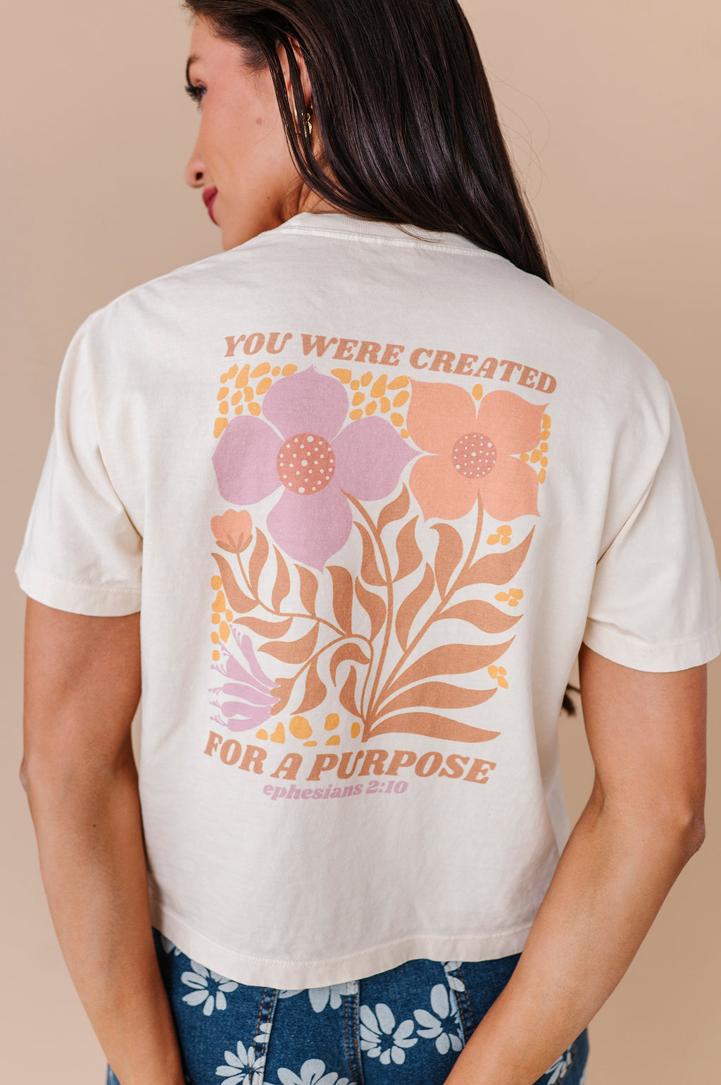 Created For A Purpose Adult Crop Tee