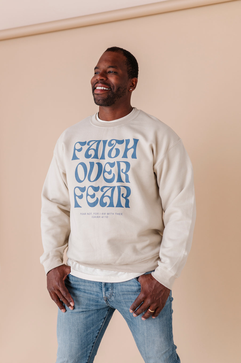 Faith Over Fear Adult Crewneck