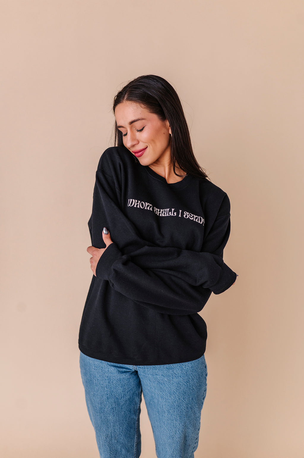 Here I Am Lord Adult Crewneck