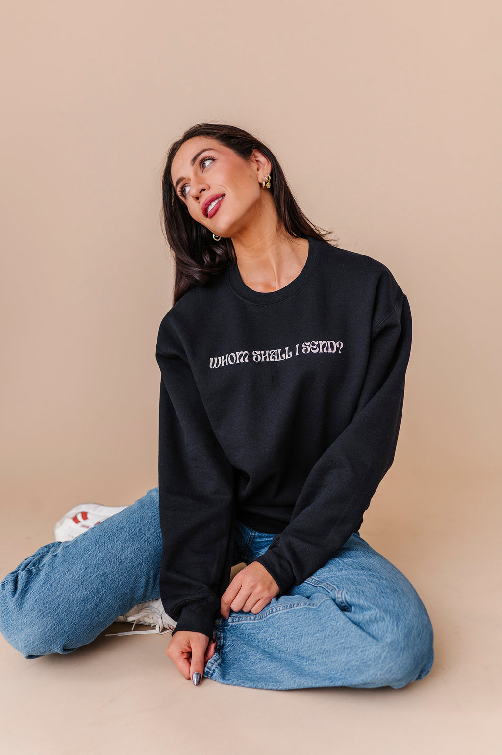 Here I Am Lord Adult Crewneck