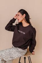 Jesus Loves You Adult Crewneck - Chocolate