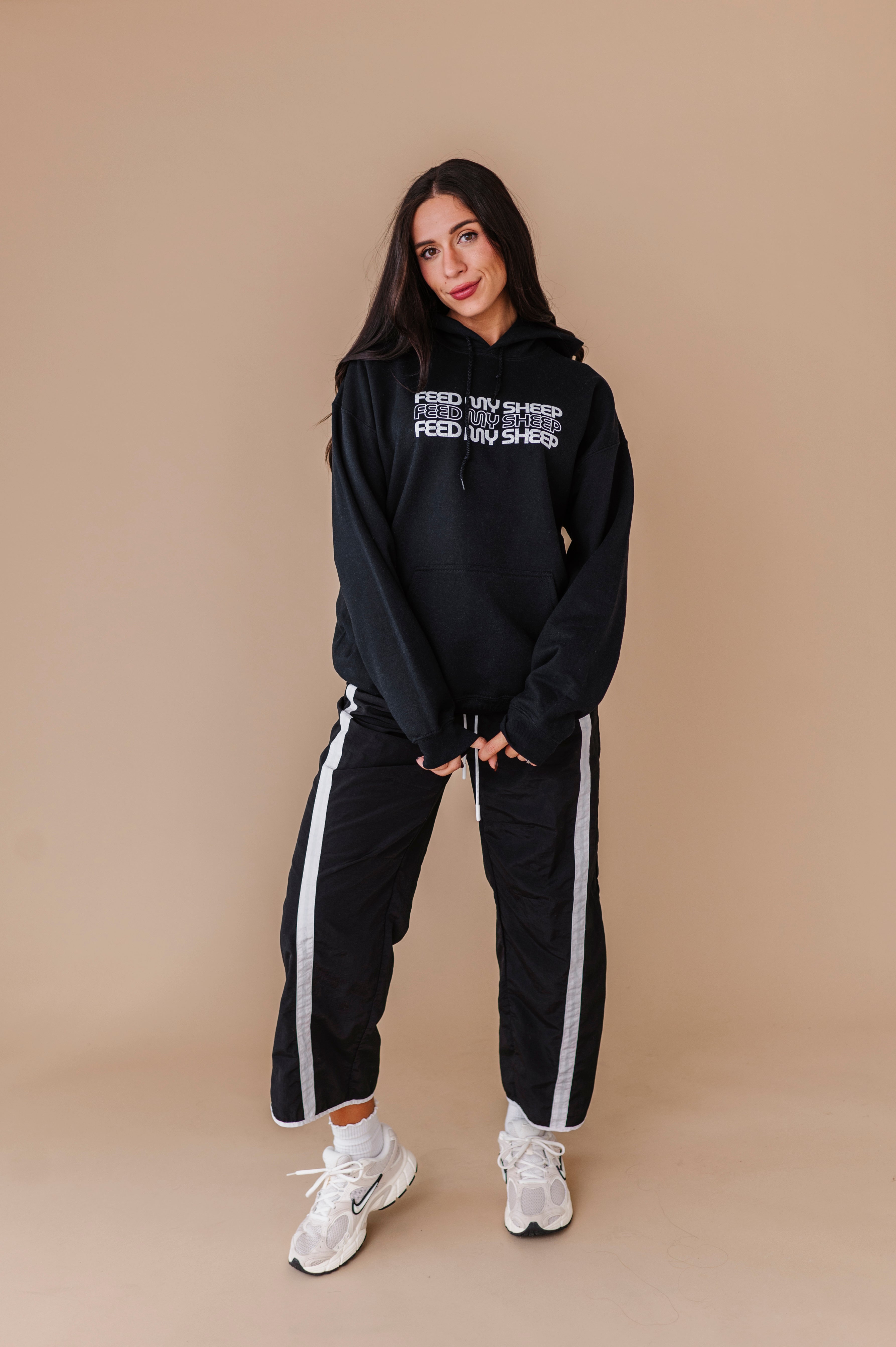 Feed My Sheep Hoodie - Black