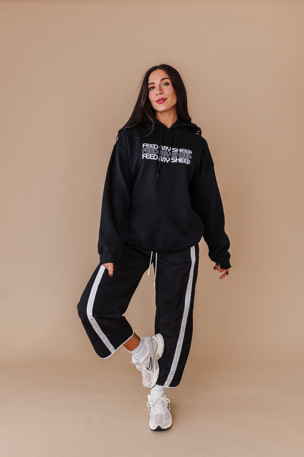 Feed My Sheep Hoodie - Black