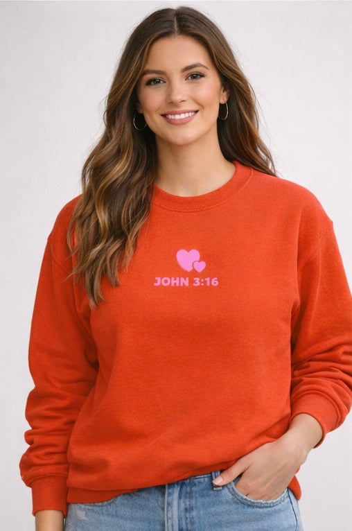 You Are So Loved Crewneck - Orange