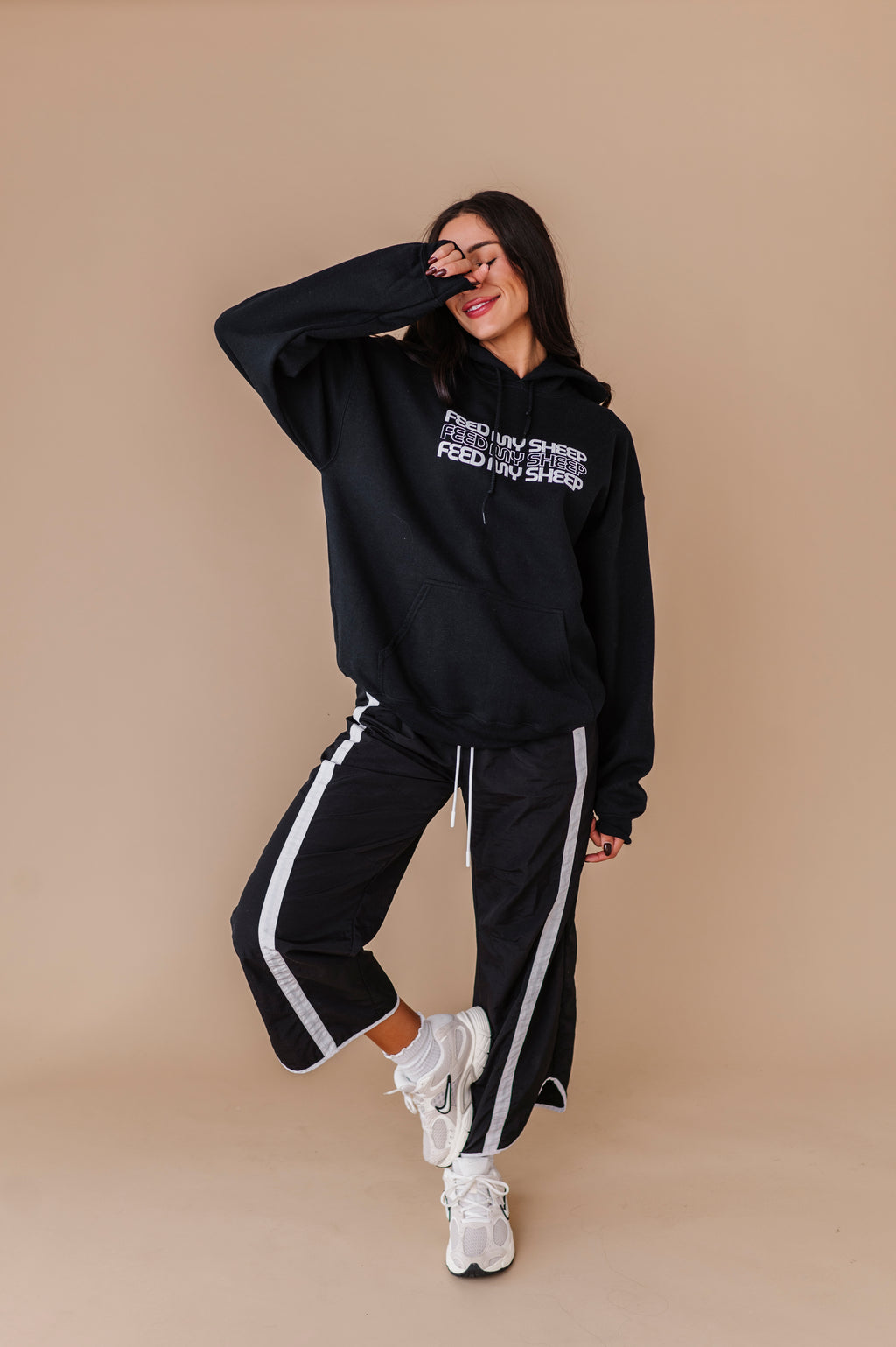 Feed My Sheep Hoodie - Black