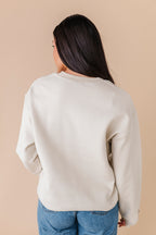 Live Like Charlie Embroidered Crewneck - Sand