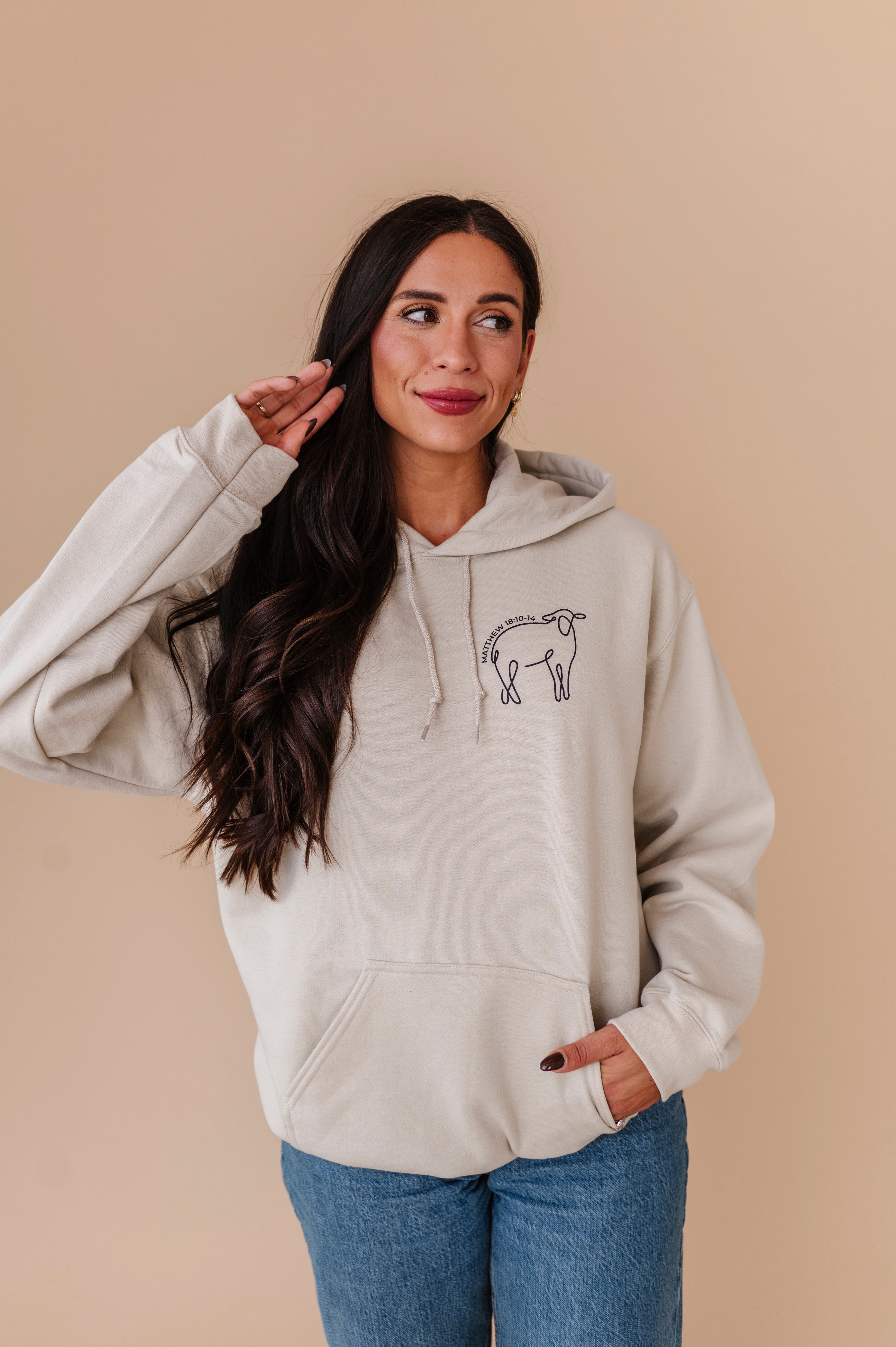 He Left The 99 Hoodie - Sand