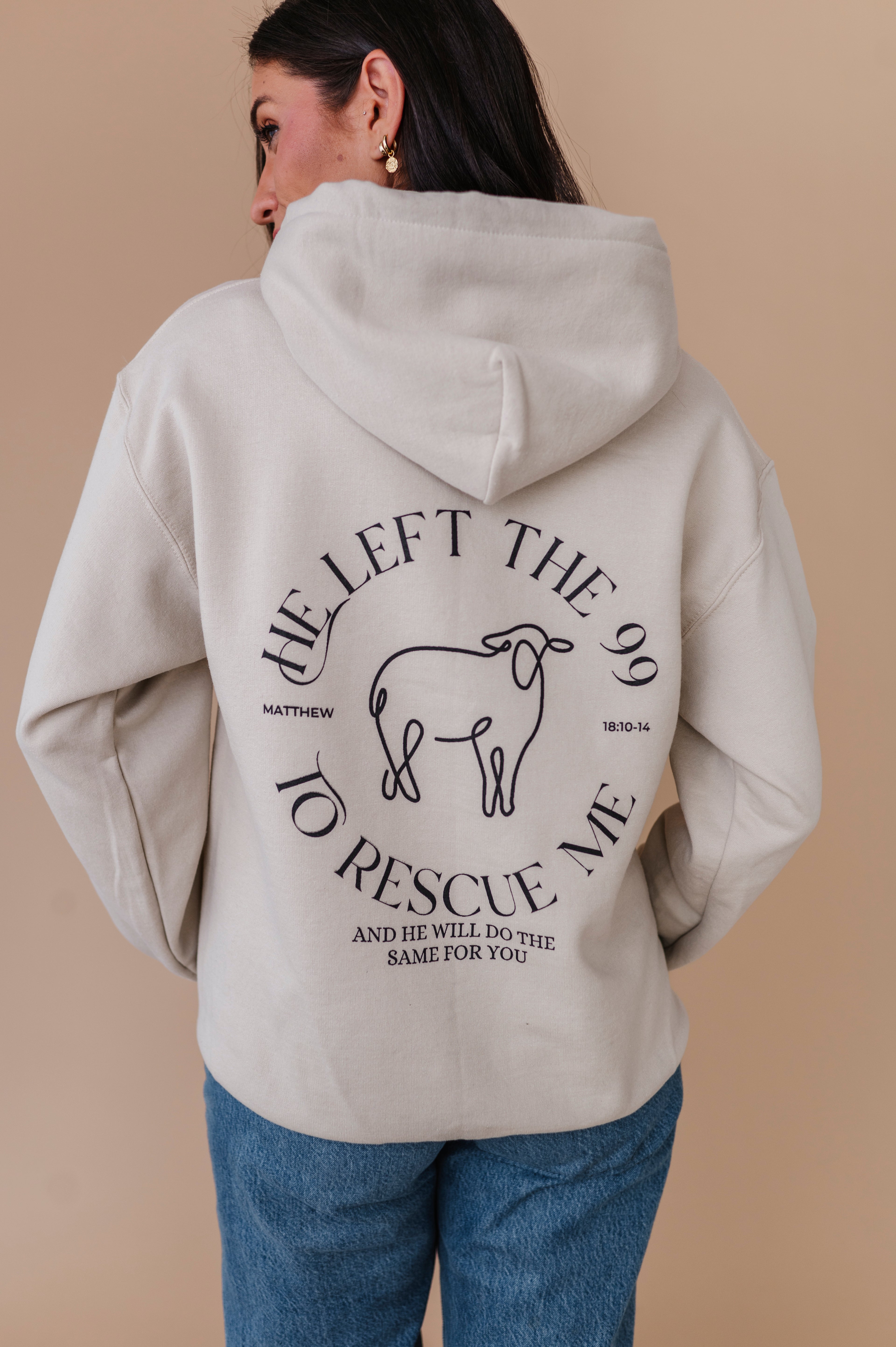 He Left The 99 Hoodie - Sand