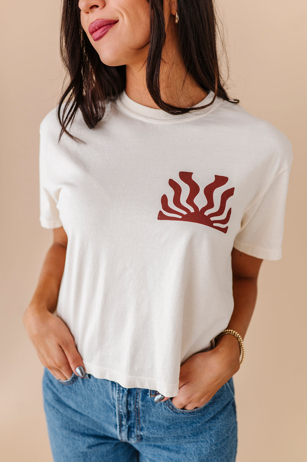 Let Your Light Shine Adult Crop Tee