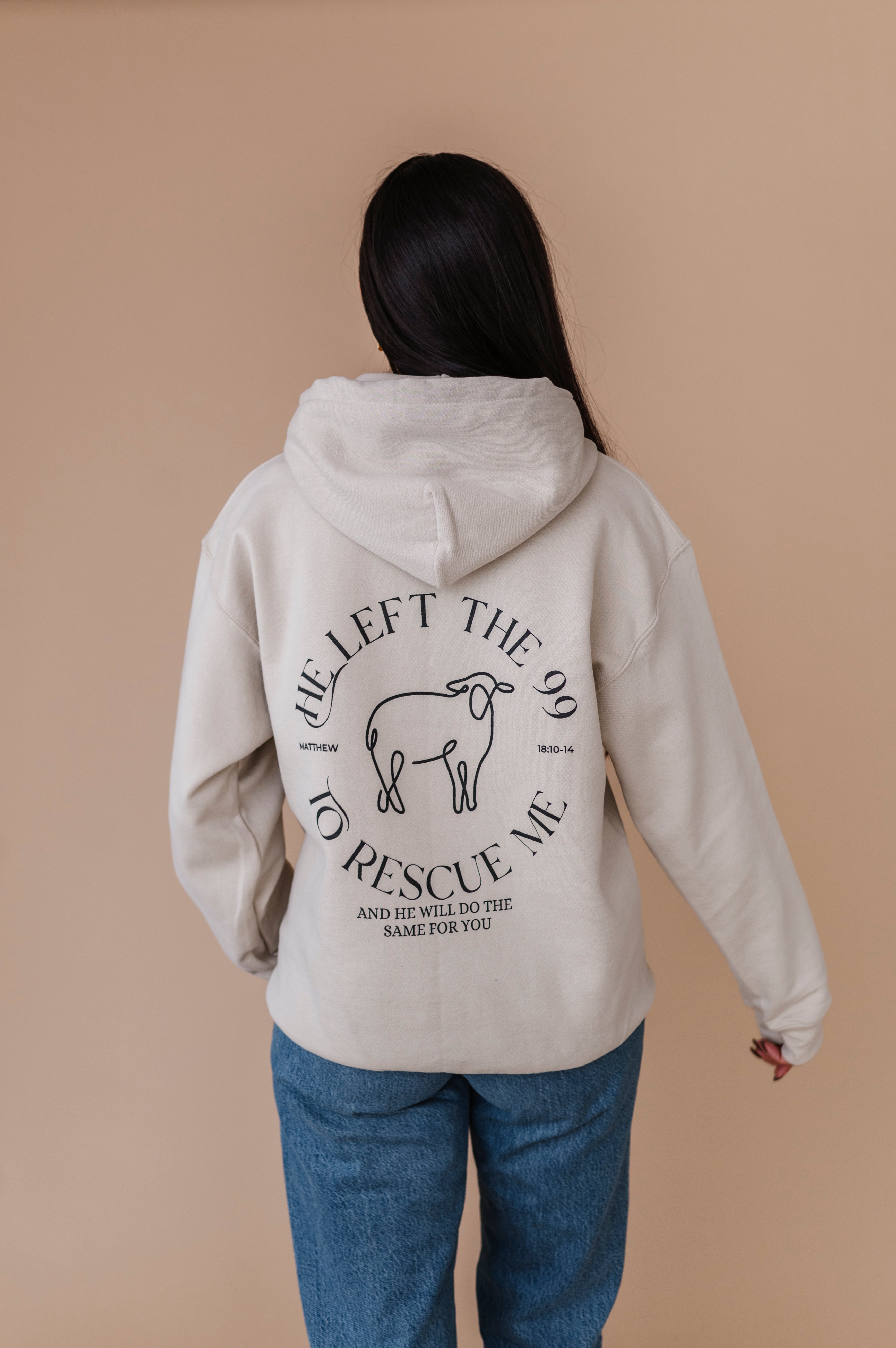 He Left The 99 Hoodie - Sand