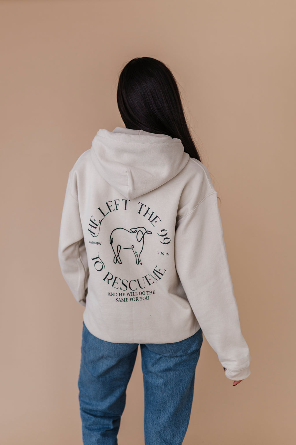 He Left The 99 Hoodie - Sand