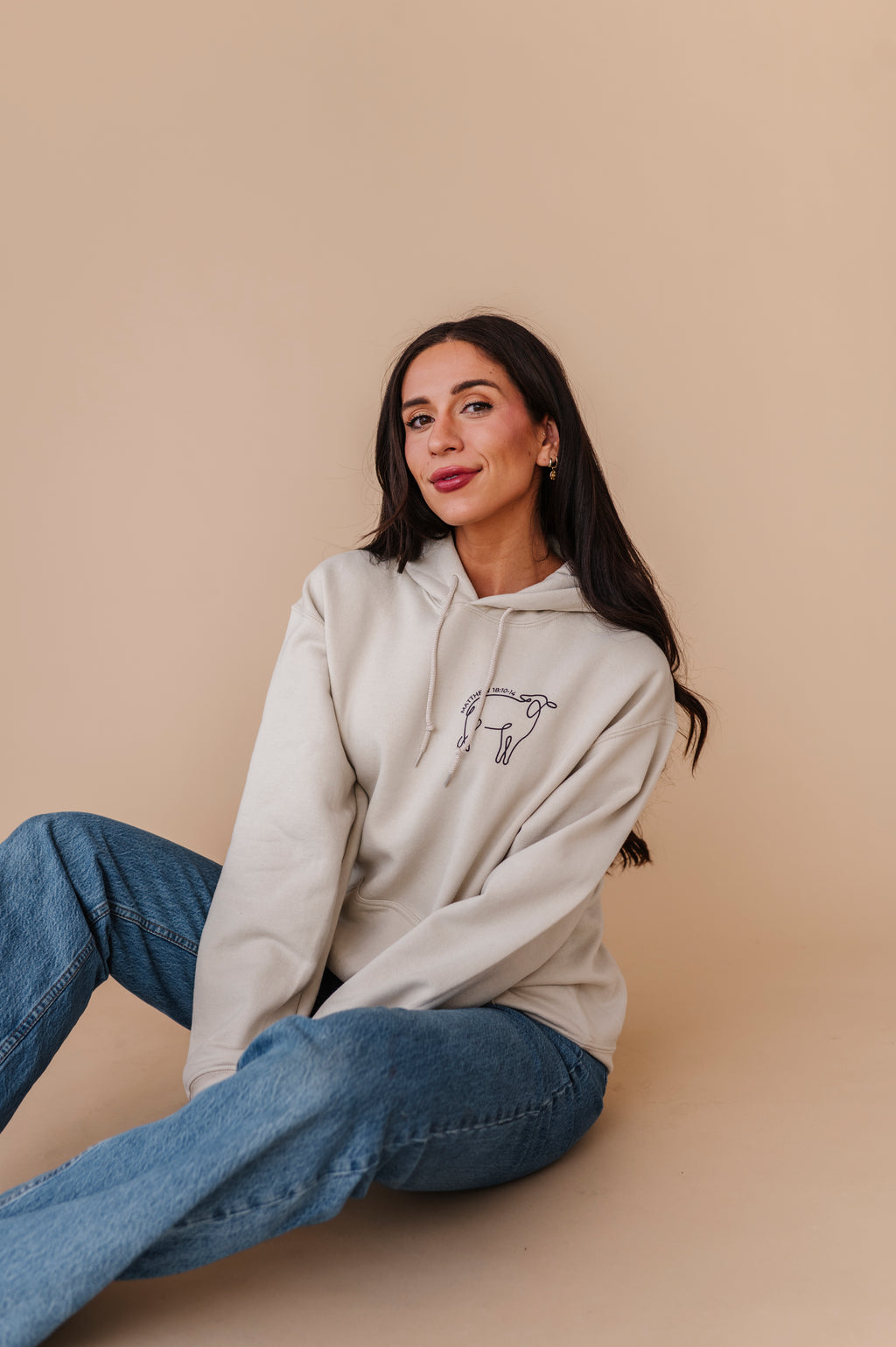 He Left The 99 Hoodie - Sand