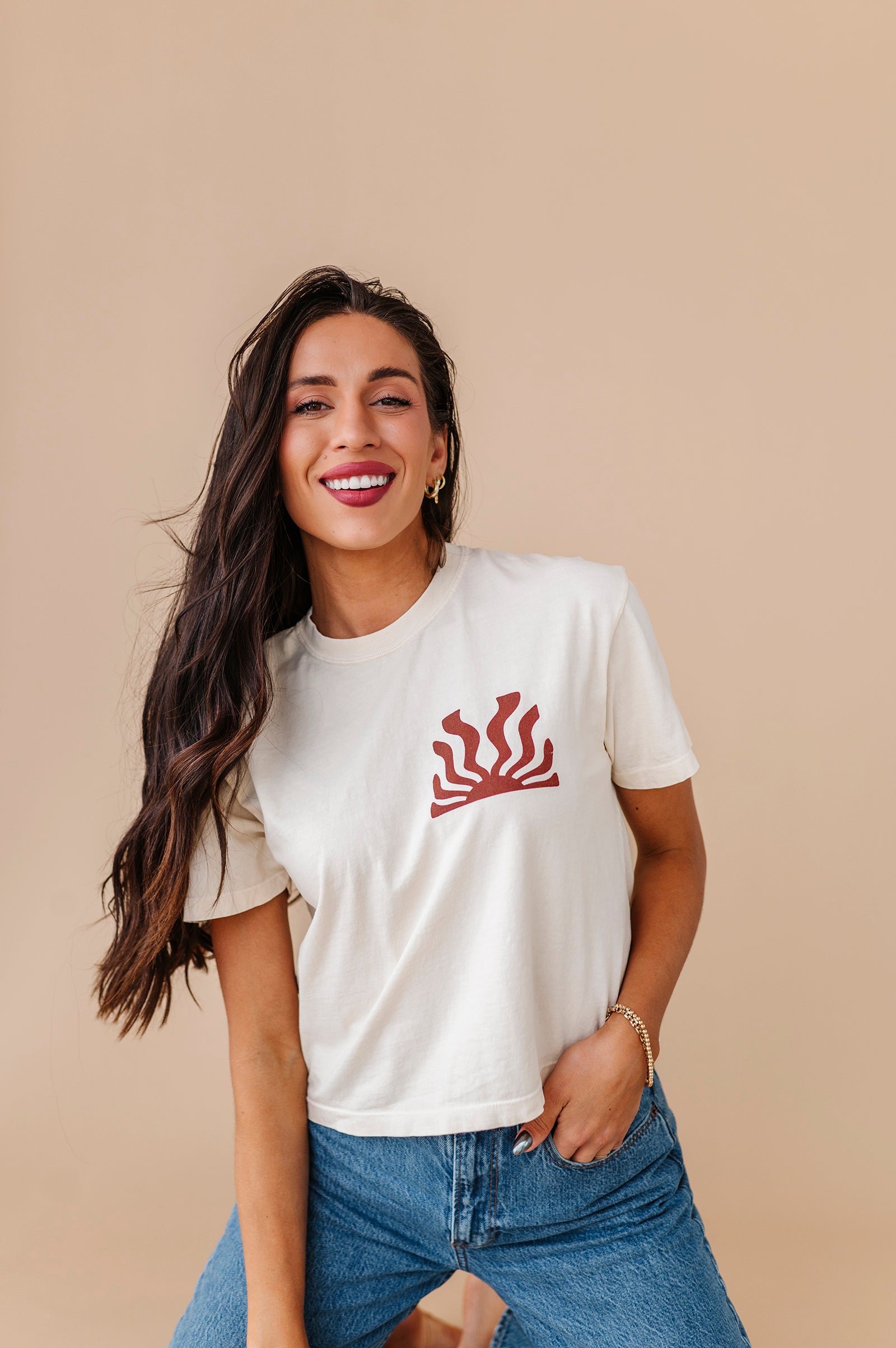 Let Your Light Shine Adult Crop Tee