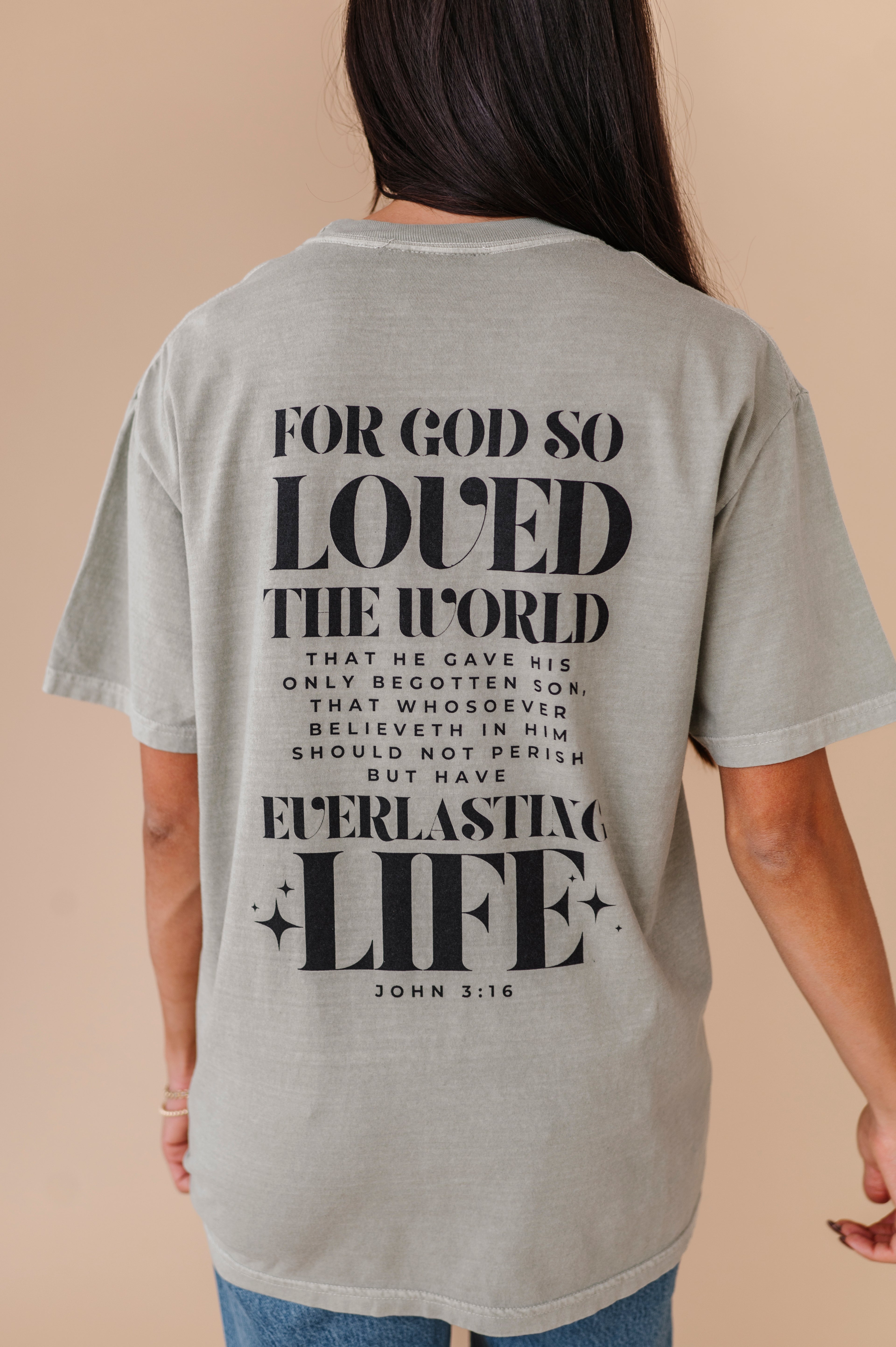 For God So Loved The World Adult Tee - 3 Colors