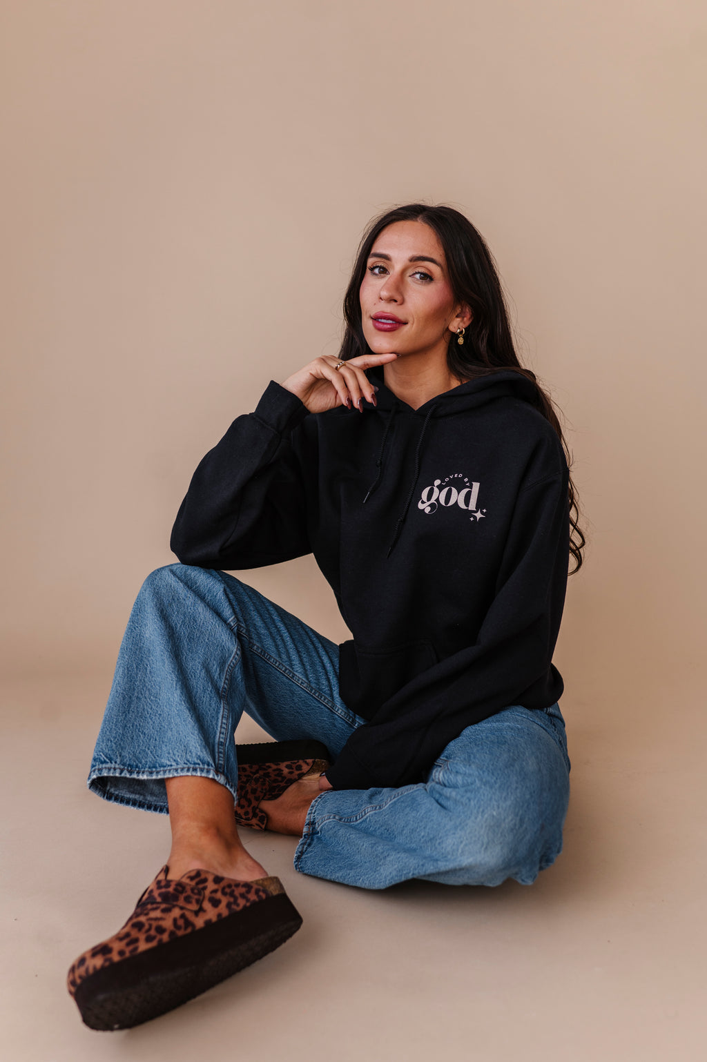 For God So Loved The World Hoodie - Black