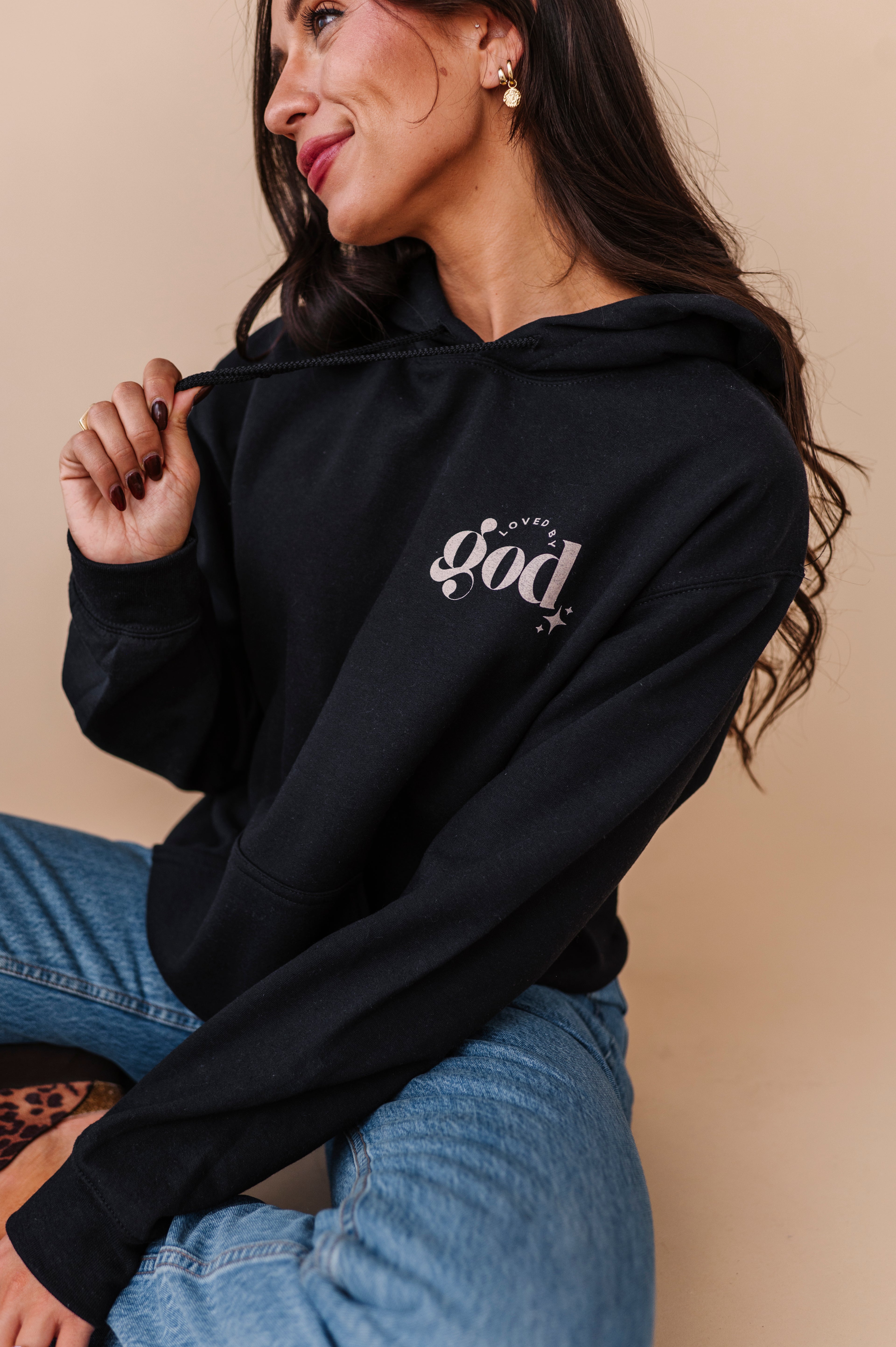 For God So Loved The World Hoodie - Black