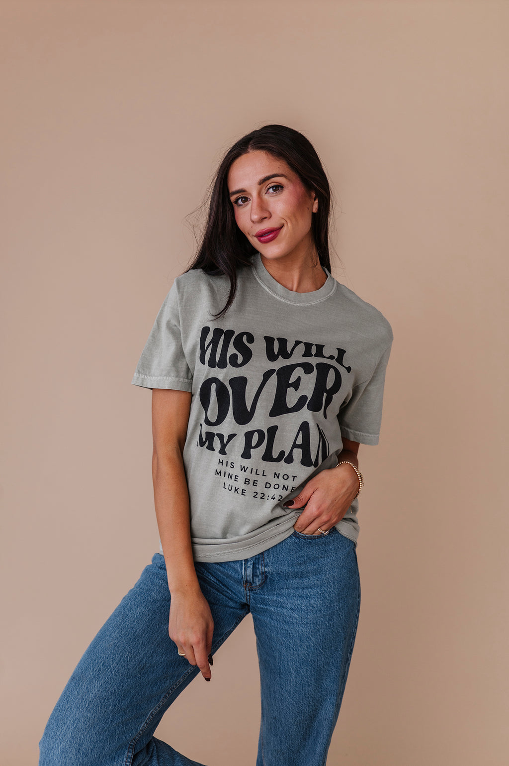His Will Over My Plan Adult Tee - 2 Colors