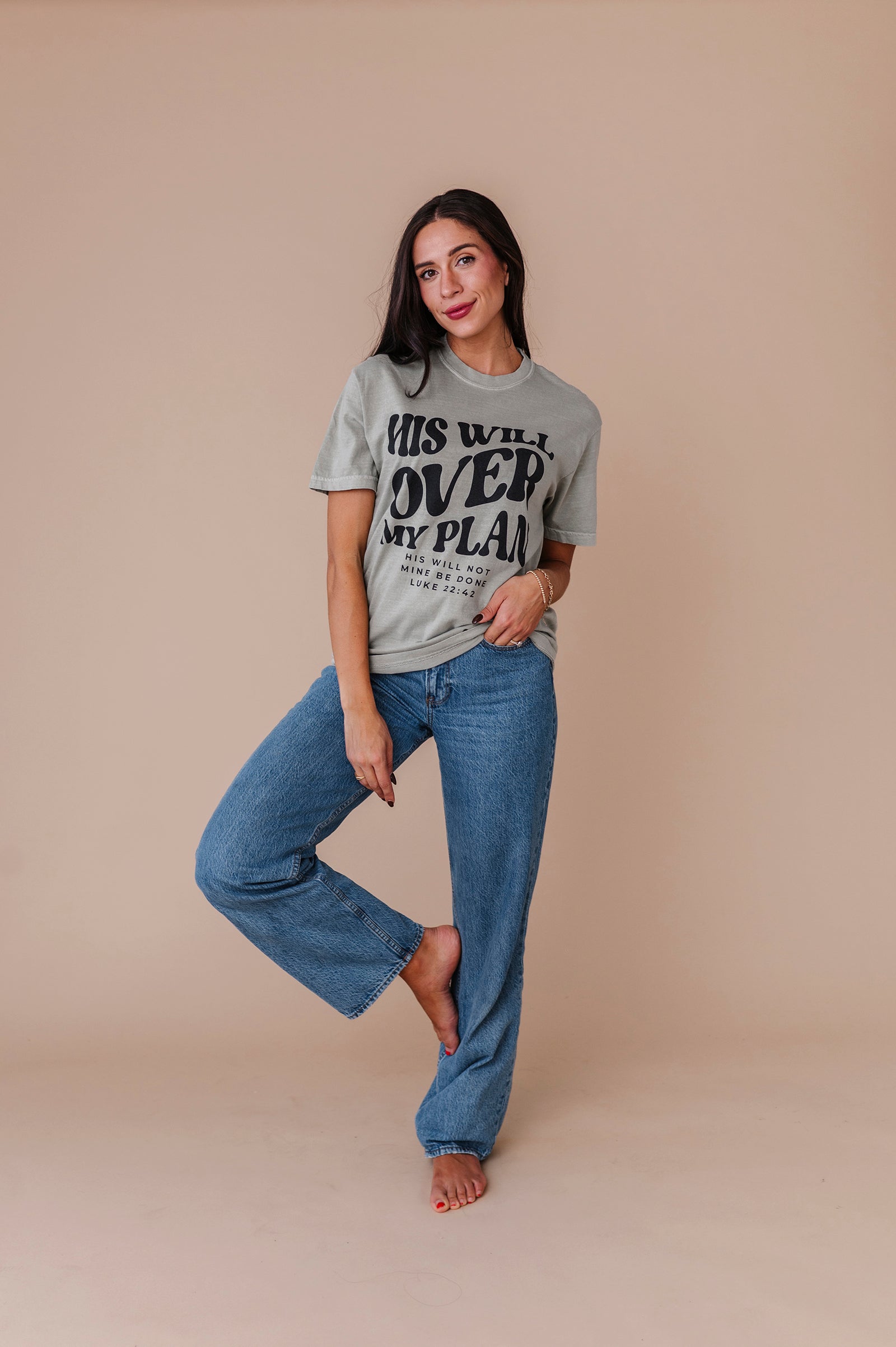 His Will Over My Plan Adult Tee - 2 Colors