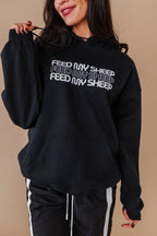 Feed My Sheep Hoodie - Black