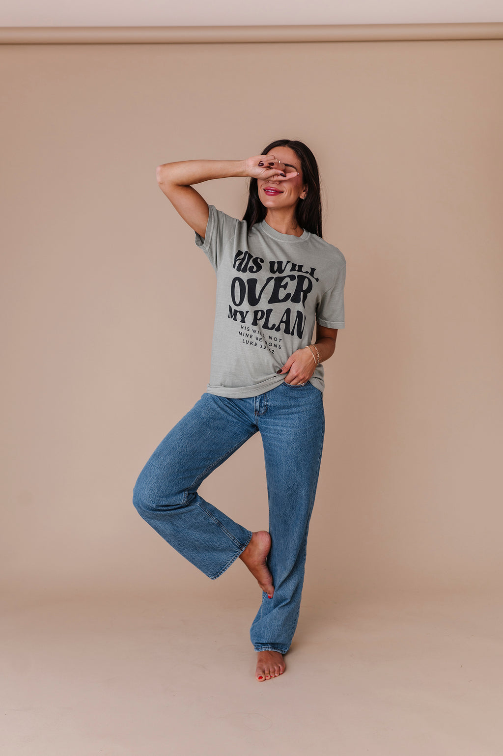 His Will Over My Plan Adult Tee - 2 Colors