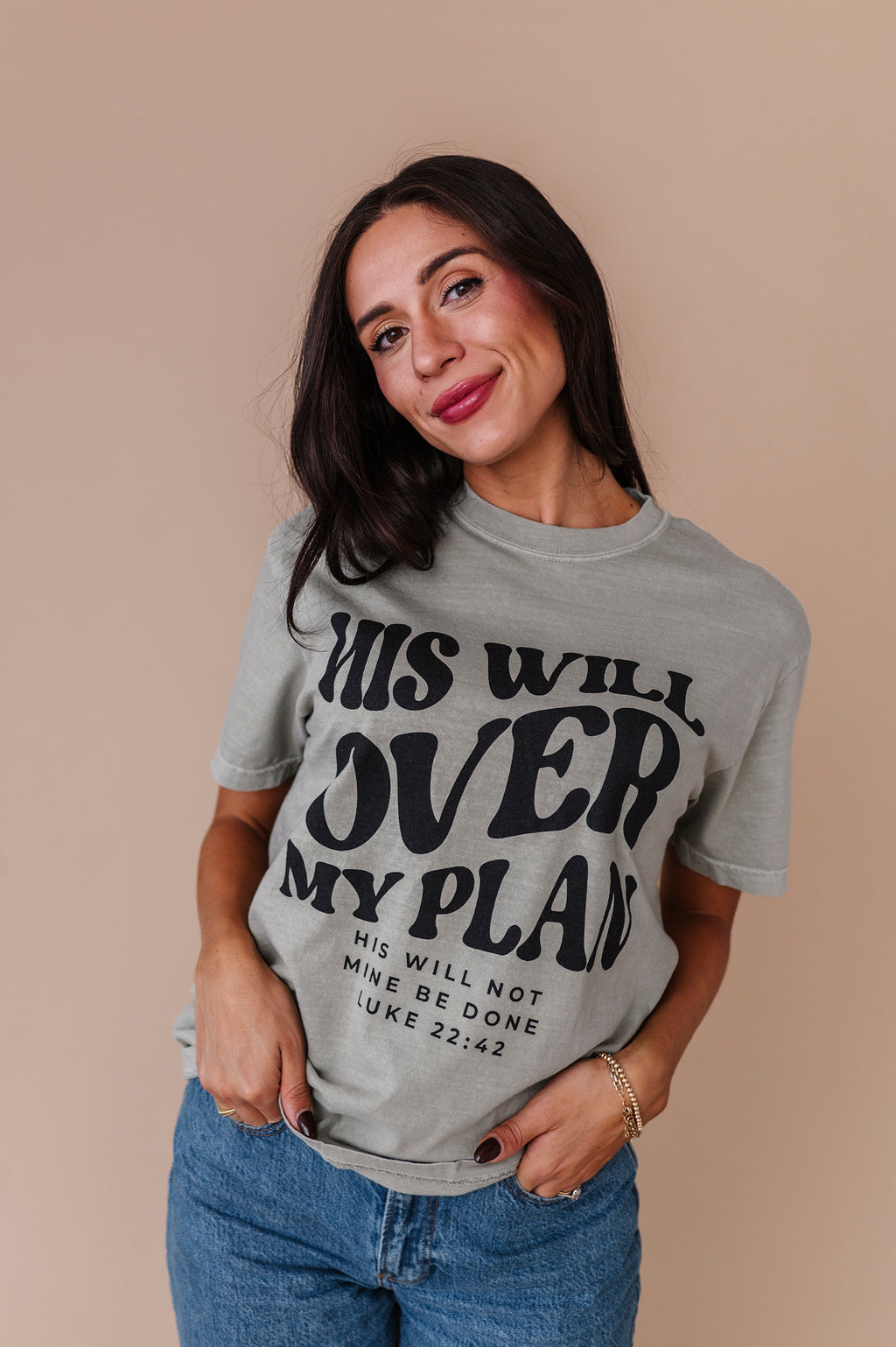 His Will Over My Plan Adult Tee - 2 Colors