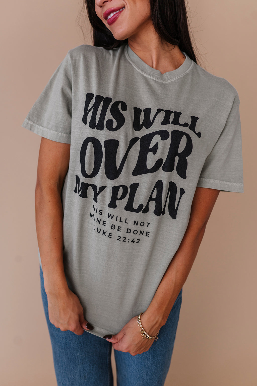 His Will Over My Plan Adult Tee - 2 Colors
