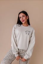 He Left The 99 Crewneck - Sand