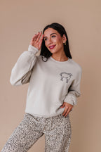 He Left The 99 Crewneck - Sand