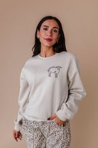 He Left The 99 Crewneck - Sand