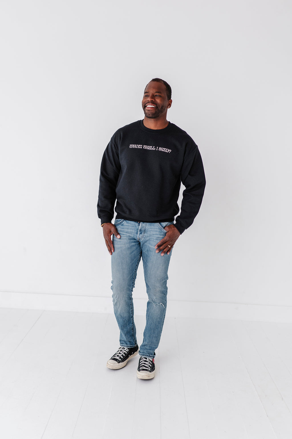 Here I Am Lord Adult Crewneck