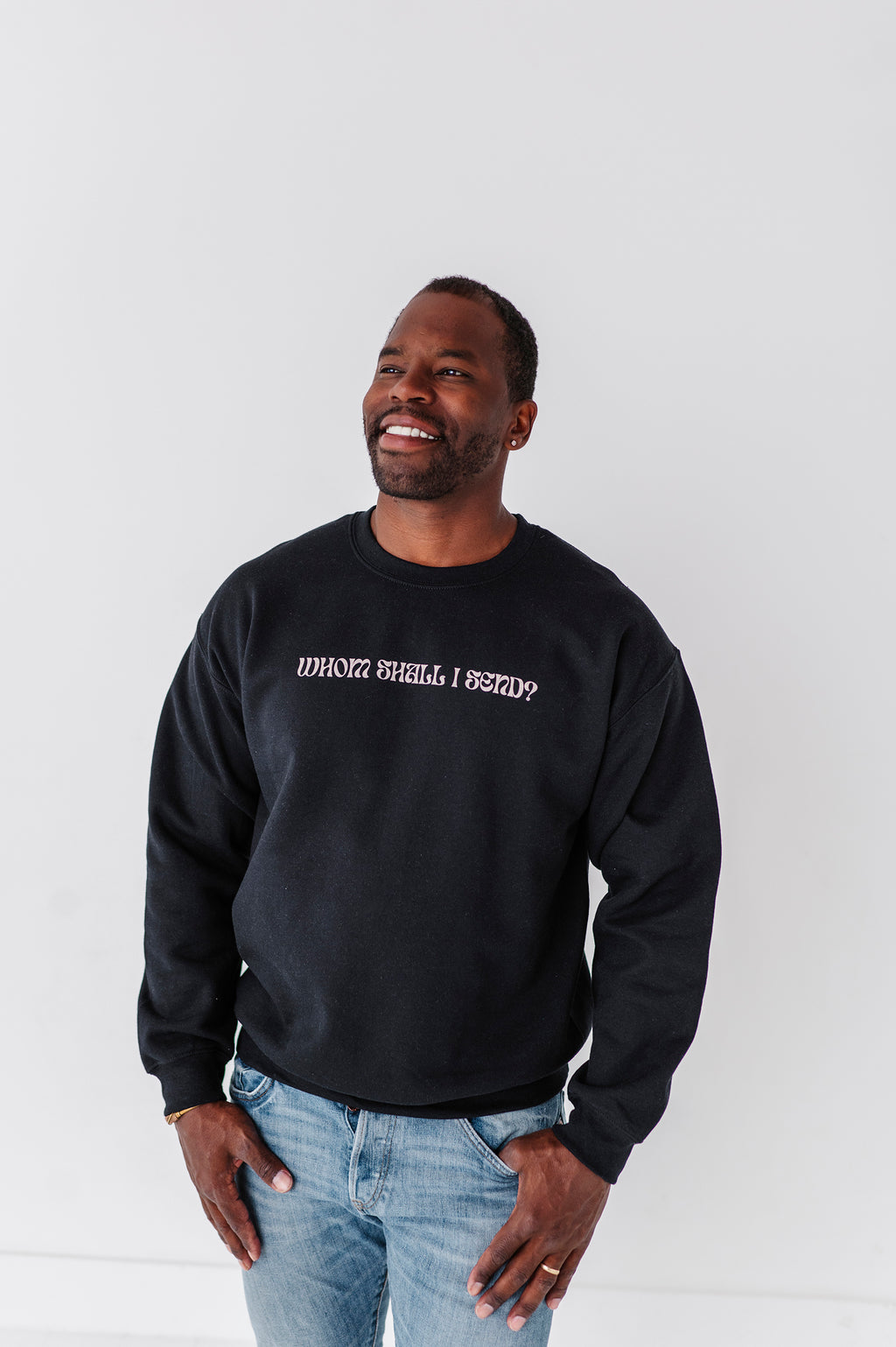 Here I Am Lord Adult Crewneck