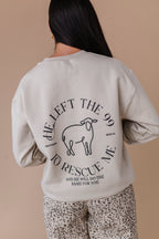 He Left The 99 Crewneck - Sand