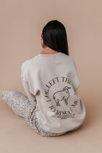 He Left The 99 Crewneck - Sand