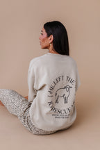 He Left The 99 Crewneck - Sand