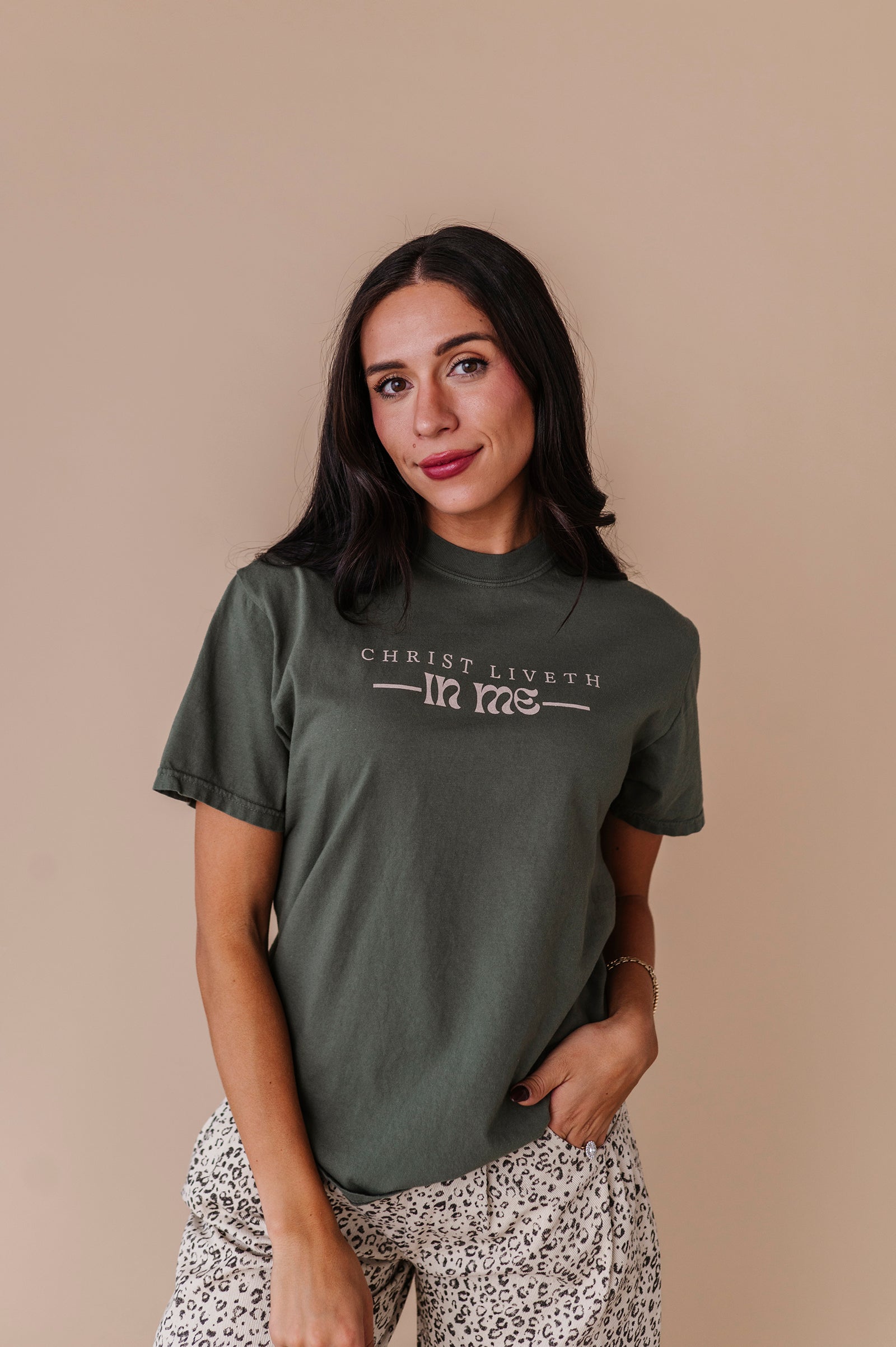 Christ Liveth In Me Adult Tee - 2 Colors