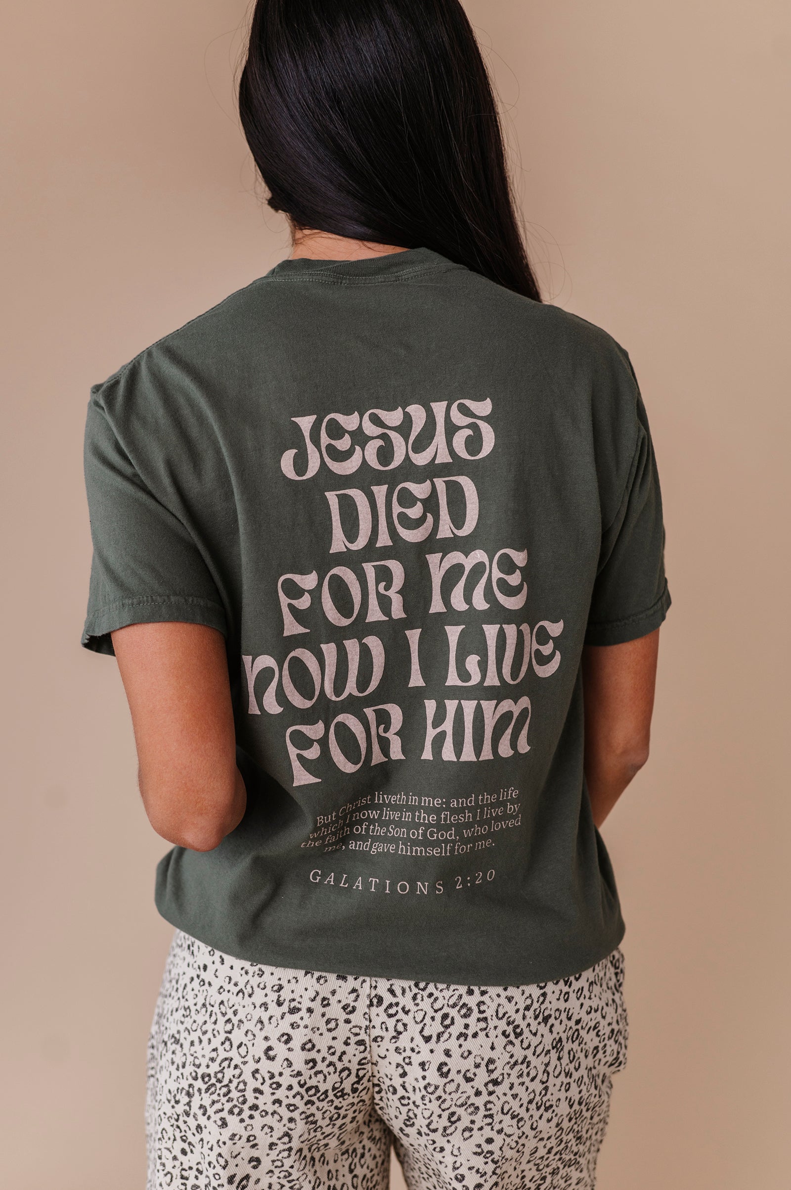 Christ Liveth In Me Adult Tee - 2 Colors