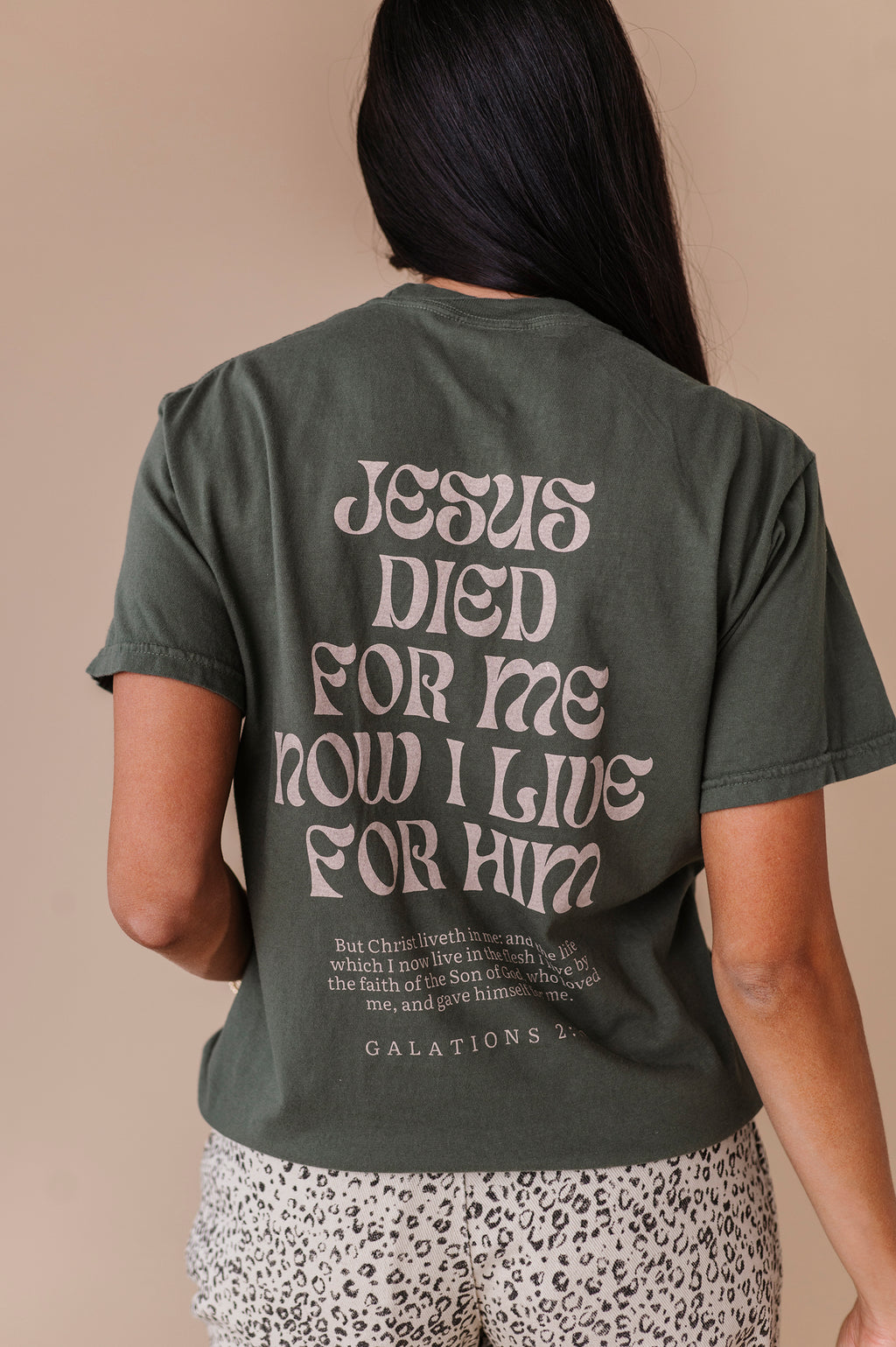 Christ Liveth In Me Adult Tee - 2 Colors