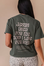 Christ Liveth In Me Adult Tee - 2 Colors
