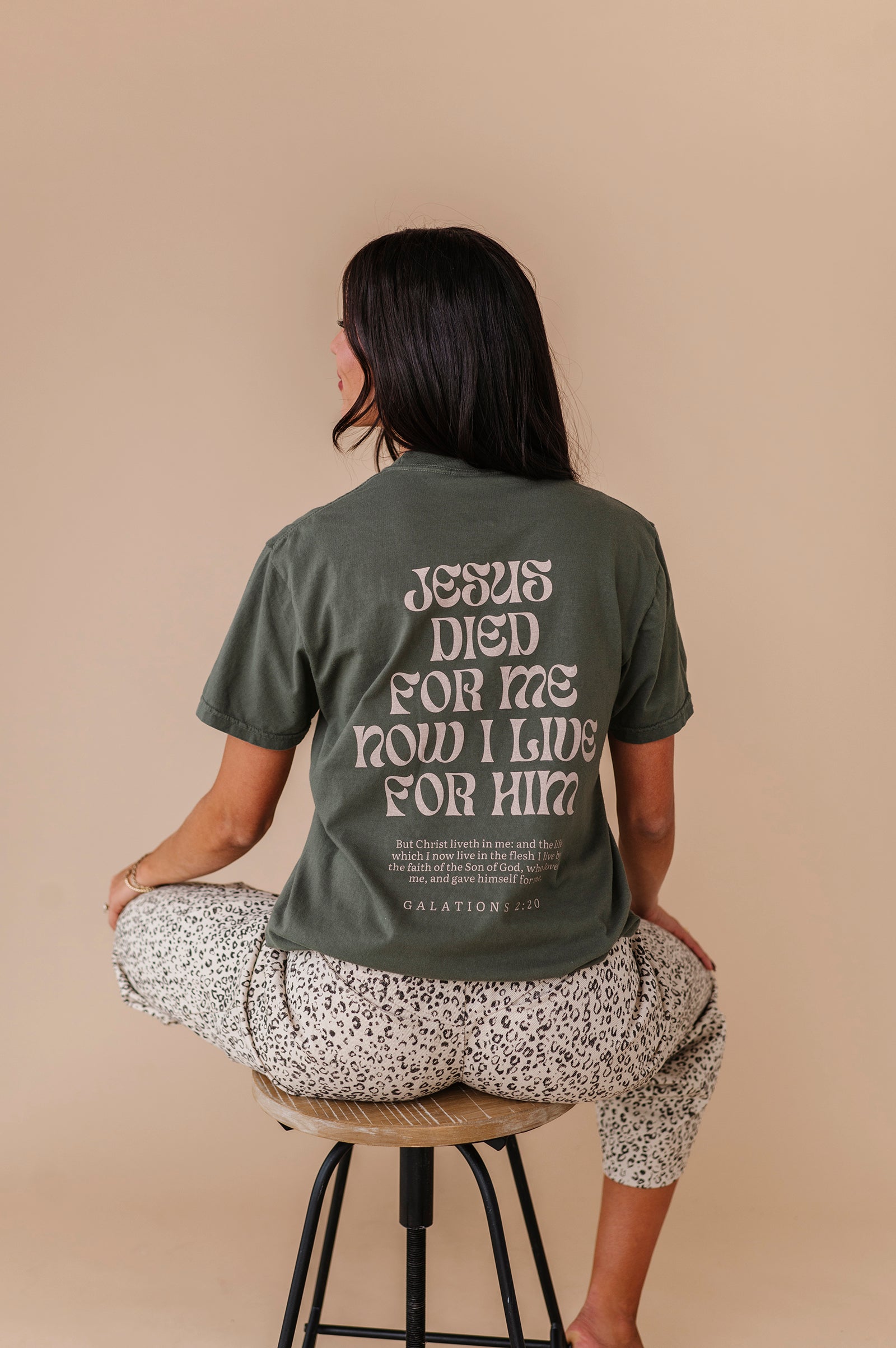 Christ Liveth In Me Adult Tee - 2 Colors