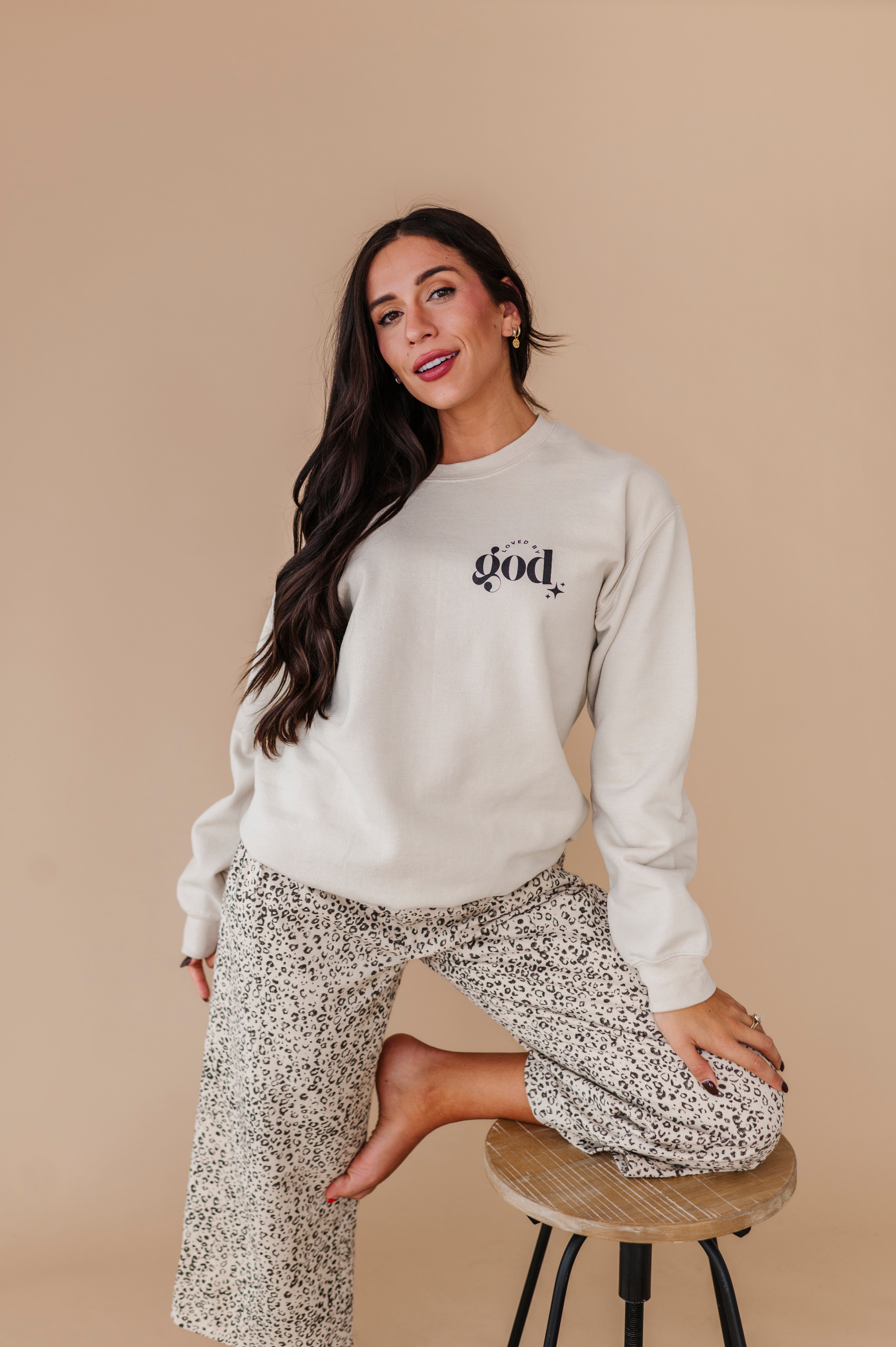 For God So Loved The World Crewneck - Sand